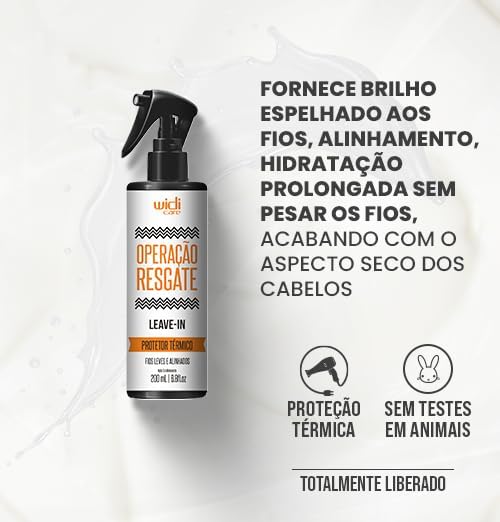 Widi Care Finalizador Leave-in Protetor Térmico Operação Resgate 200ml - Image 5