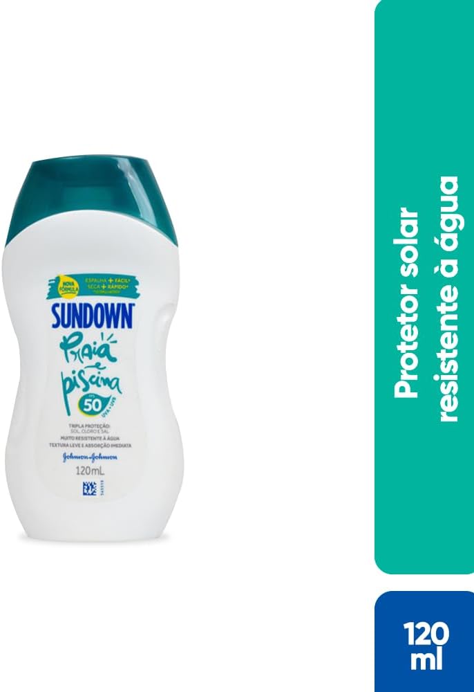 Sundown Protetor Solar Corpo e Rosto Praia e Piscina FPS 50, 120ml, 200ml e 350ml - Image 2