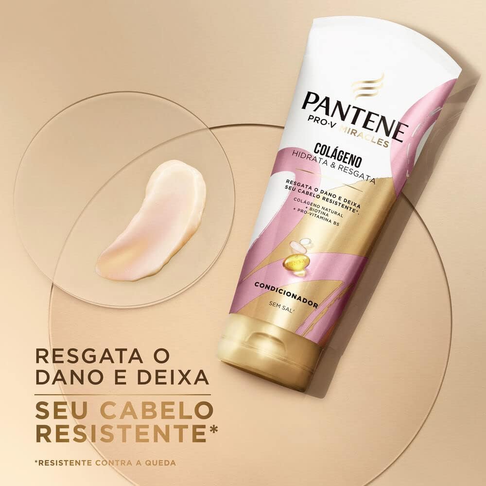 Condicionador Pantene Colágeno Hidrata e Resgata 510ml, Rosa - Image 4