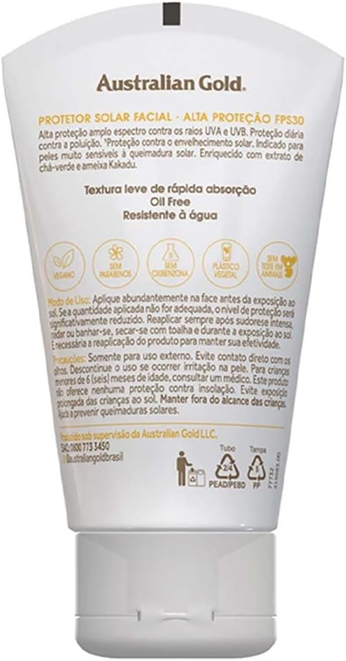 Australian Gold Protetor Solar Facial Gel Creme Fps 30 50Gr, Australian Gold - Image 4