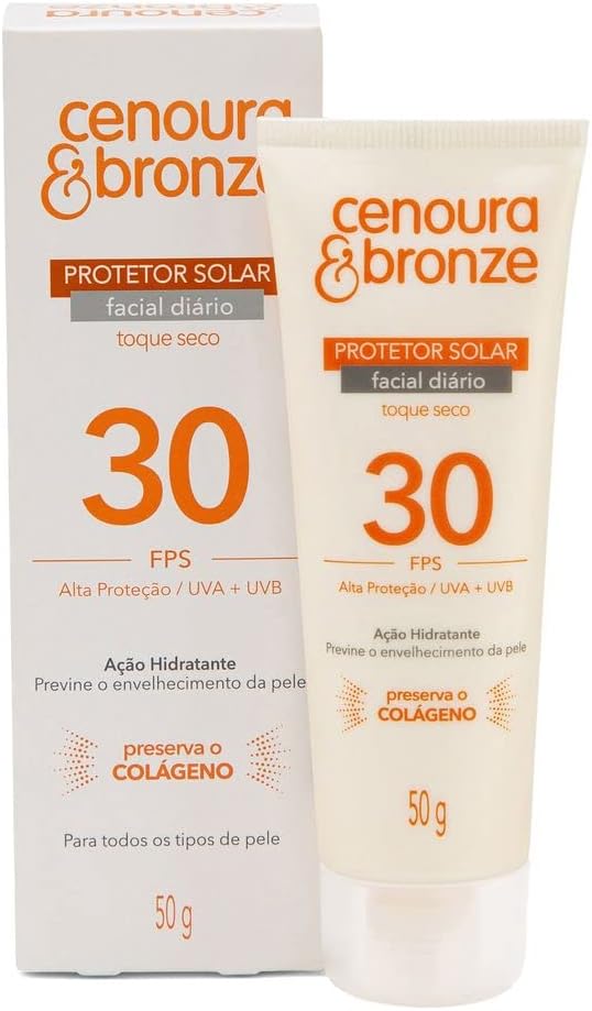 Cenoura e Bronze Kit Protetor Solar Corpo FPS 30 200ml + Facial FPS 30 50g, Cor: Branco - Image 3