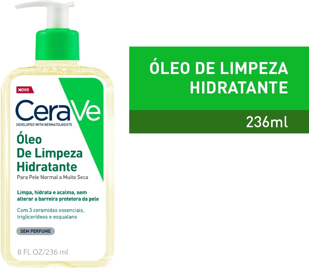 CeraVe, Óleo de Limpeza Hidratante, com triglicerídeo e esqualeno 236ml - Image 2