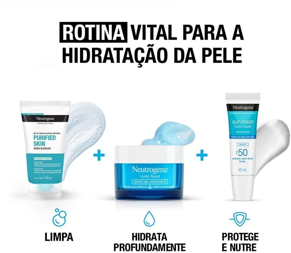 Protetor Solar Facial Neutrogena Sun Fresh Hydro Boost Sem Cor FPS 50 40mL - Image 11