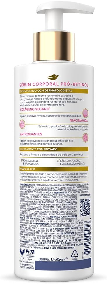 Dove Sérum Hidratante Corporal Pró-Retinol + Firmador 380ml - Image 2