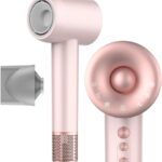 Secador de Cabelo Profissional ‎ROMANTIC CROWN 1500W, Rosa, Baixo Ruído, Íons Negativos, Portátil, 127v/20A