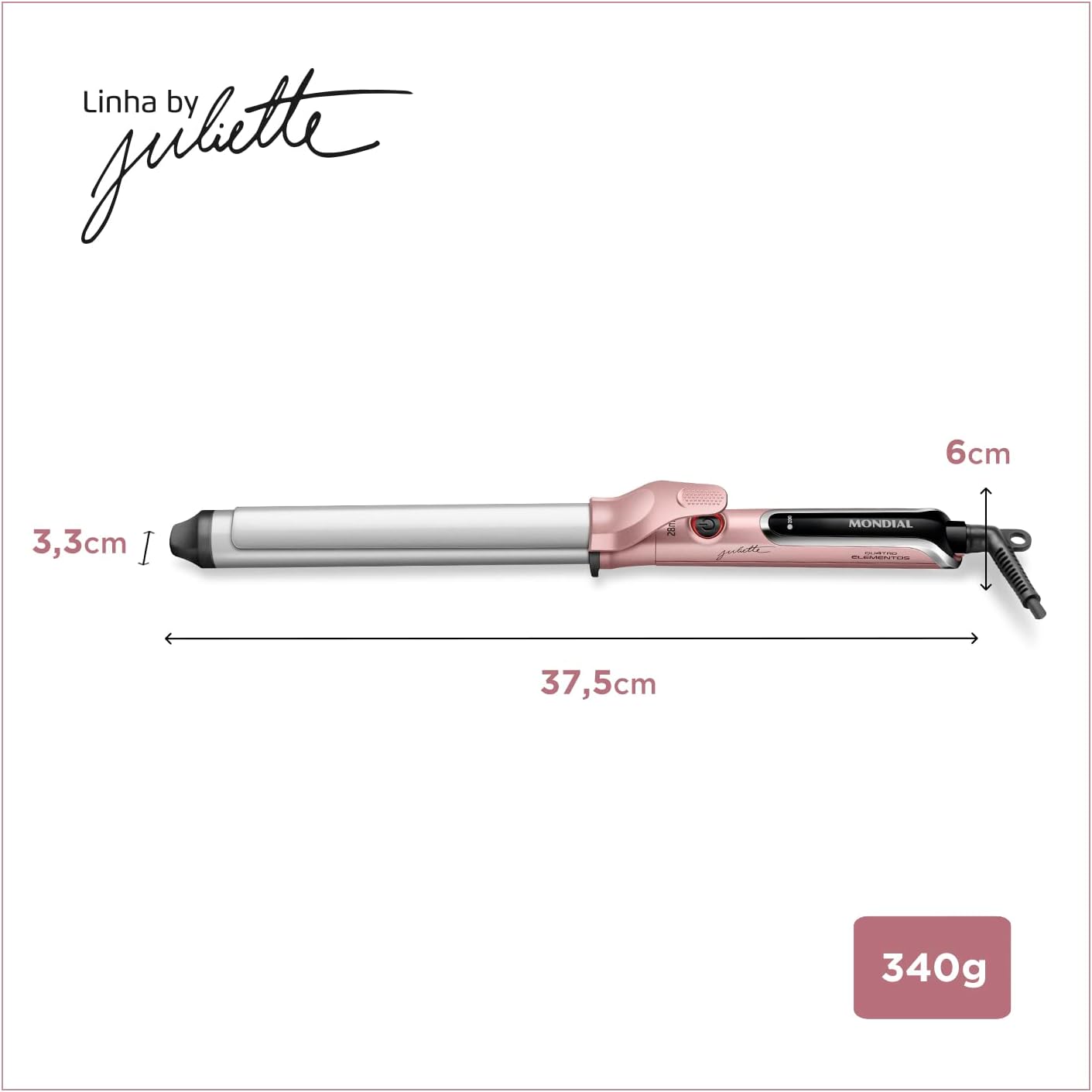 Escova Modeladora, Mondial, Golden Rose, 70W, Bivolt - MC-JU-01 - Image 9