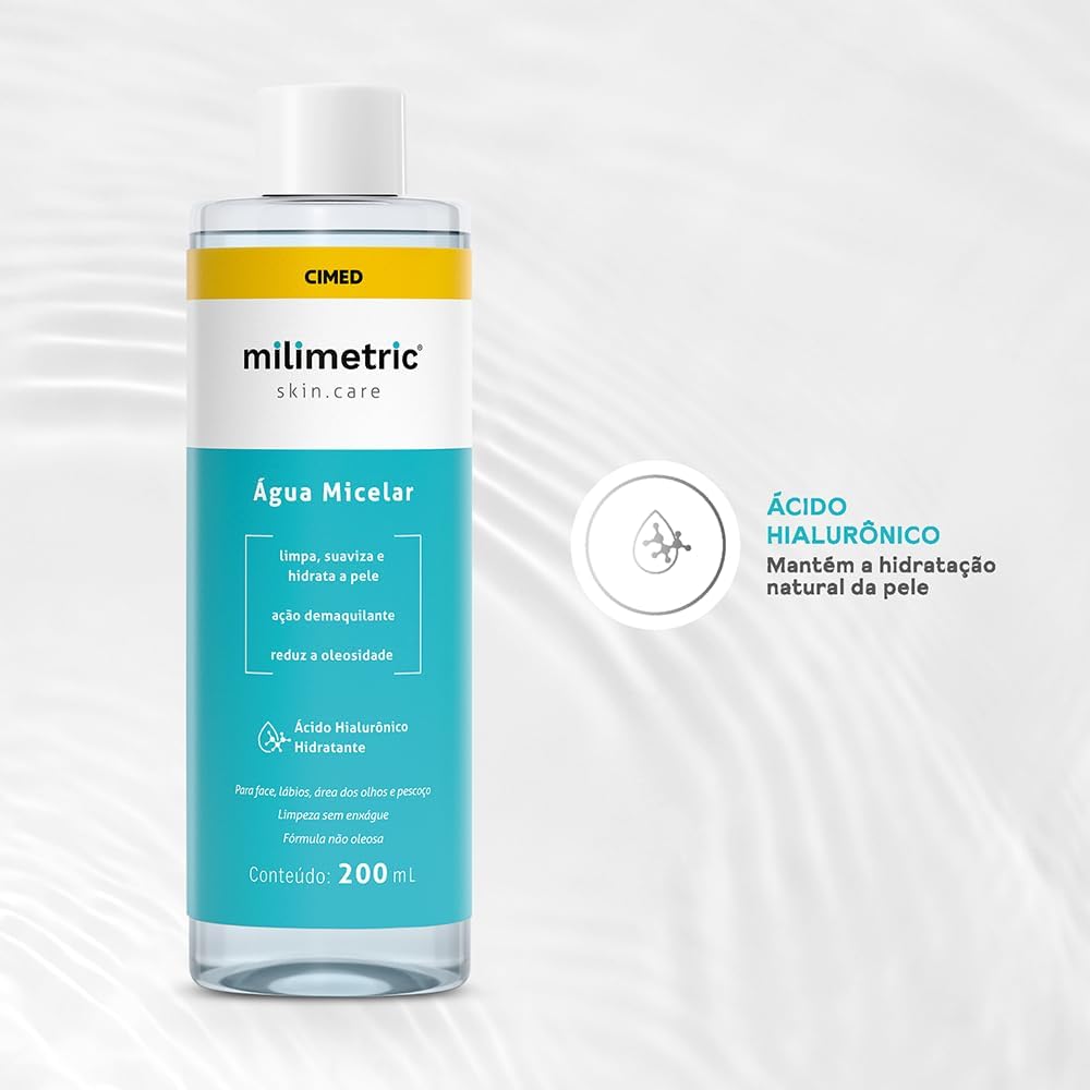 Milimetric Skincare Água Micelar com Ácido Hialurônico 200ml - Image 3