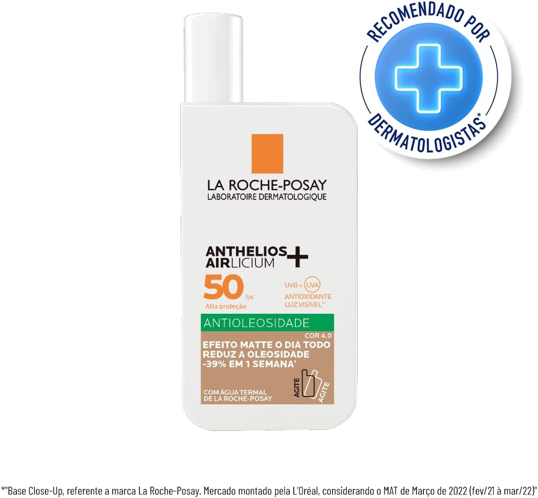 La Roche-Posay, Anthelios Airlicium, Protetor Solar Facial Antioleosidade com cor, 40g - Image 11