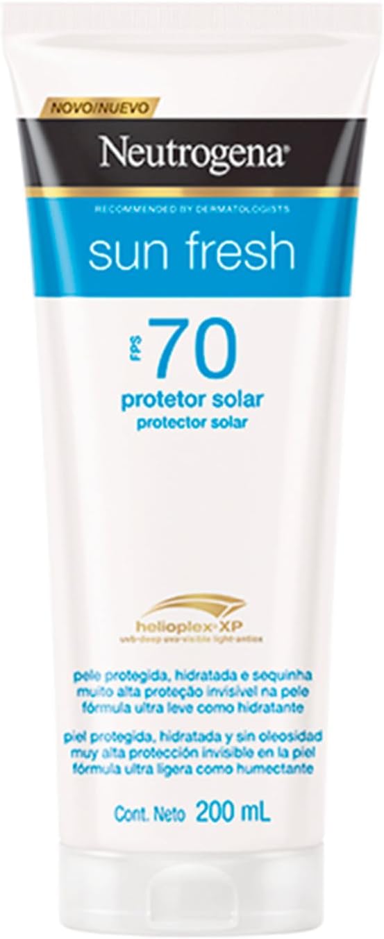 Neutrogena Sun Fresh Protetor Solar Corporal, FPS 70, 200ml