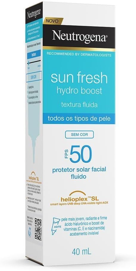 Protetor Solar Facial Neutrogena Sun Fresh Hydro Boost Sem Cor FPS 50 40mL - Image 5