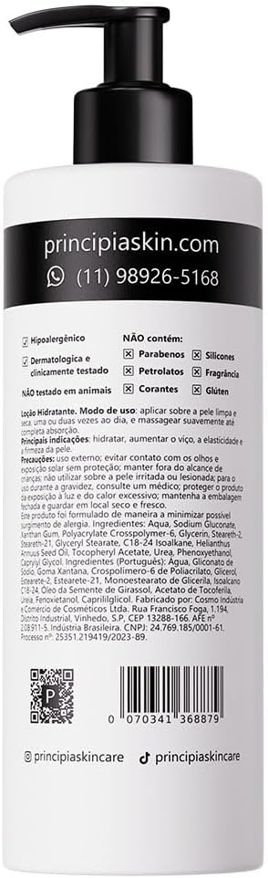 PRINCIPIA, Loção Hidratante Corporal 10% Ureia LH-01 com 500ml - Image 2