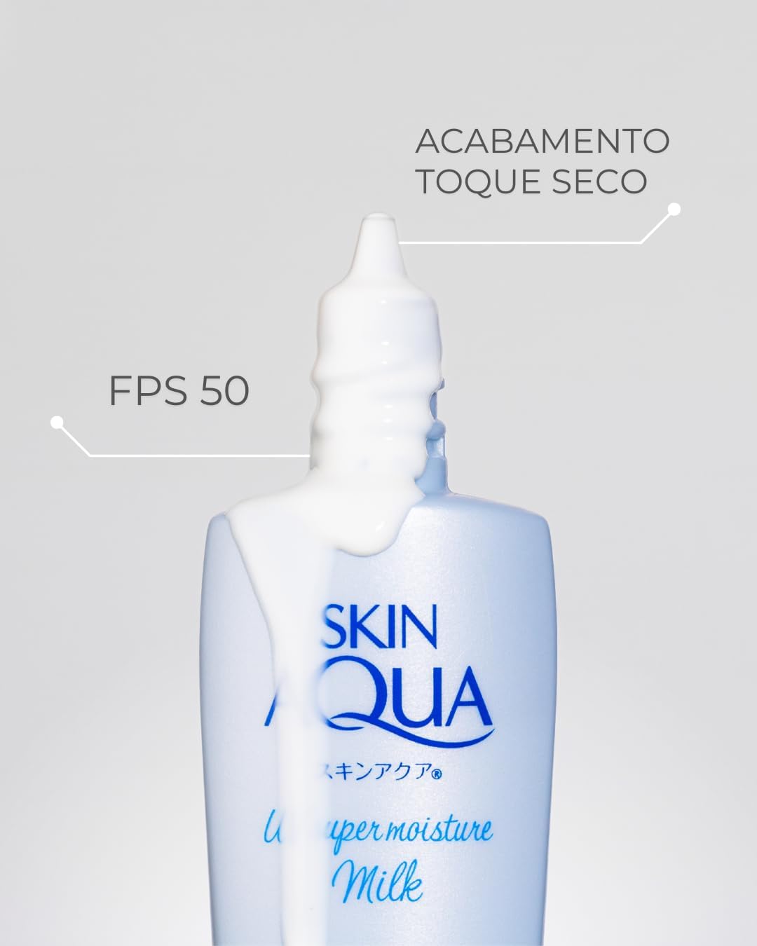 SKIN AQUA® Super Moisture Milk 40g - Protetor Solar Facial sem cor FPS50 - Image 5