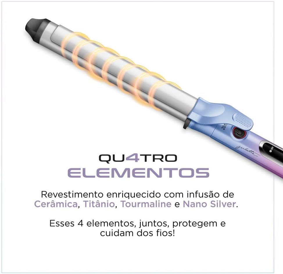 Modelador de Cachos By Juliette, Mondial, Azul/Rosa, 70W, Bivolt - MC-JU-03 - Image 4