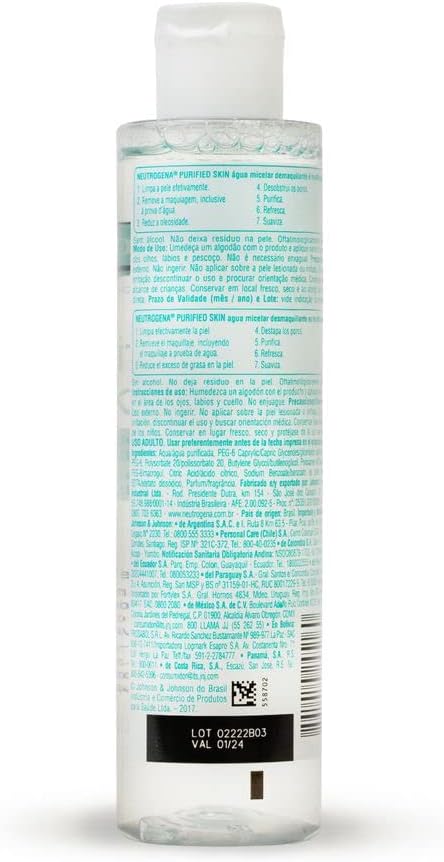 Neutrogena Água Micelar Demaquilante Purified Skin, 200ml - Image 3