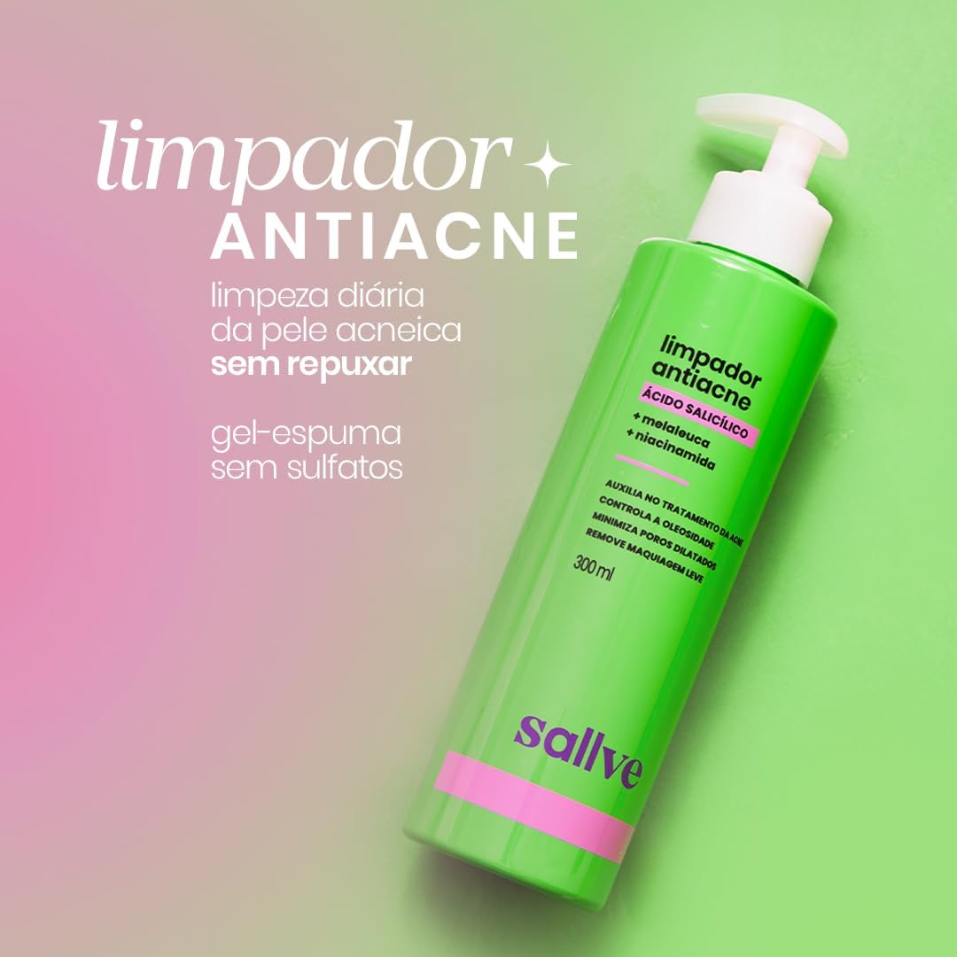 Limpador Facial Antiacne Sallve 300ml - Image 2