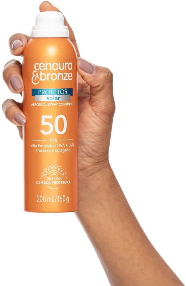 Cenoura e Bronze Protetor Solar Aerossol Cenoura E Bronze Fps50 200Ml - Image 2