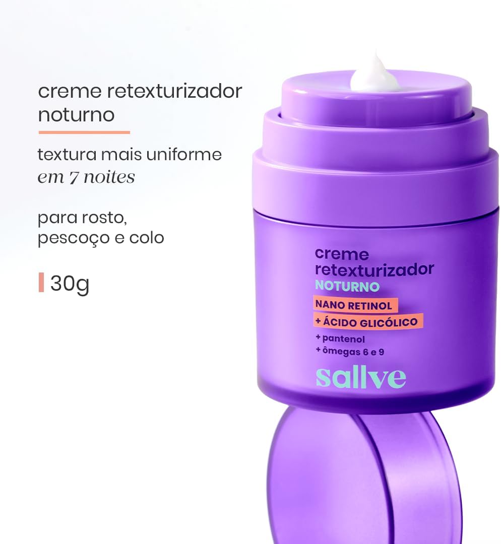 Sallve Creme Retexturizador Noturno 30g - Image 2
