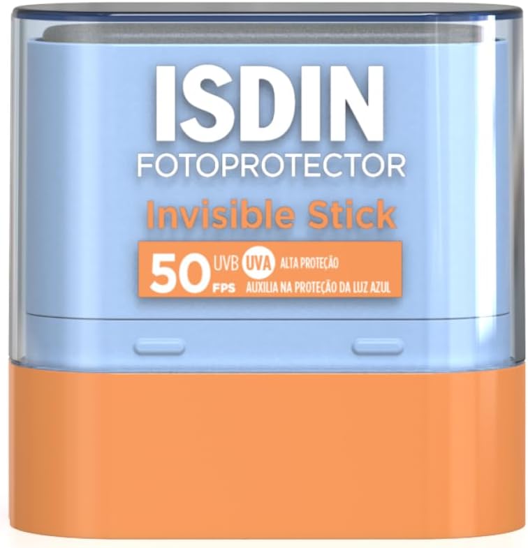 ISDIN Protetor Solar Facial em bastão Invisible Stick FPS 50-10G