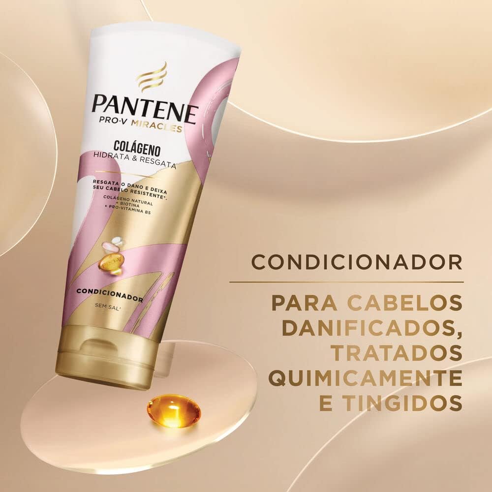 Condicionador Pantene Colágeno Hidrata e Resgata 510ml, Rosa - Image 8