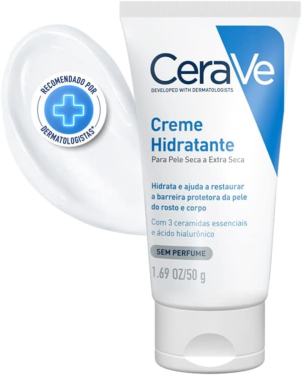 CeraVe, Creme Hidratante Corporal, com textura Cremosa e Ácido Hialurônico 50g - Image 6