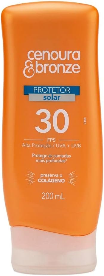 Cenoura e Bronze Kit Protetor Solar Corpo FPS 30 200ml + Facial FPS 30 50g, Cor: Branco - Image 2