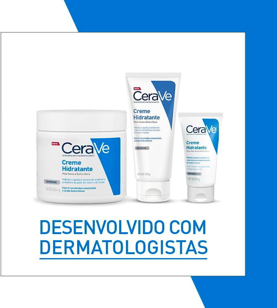 CeraVe, Creme Hidratante Corporal, com textura Cremosa e Ácido Hialurônico 200g - Image 3