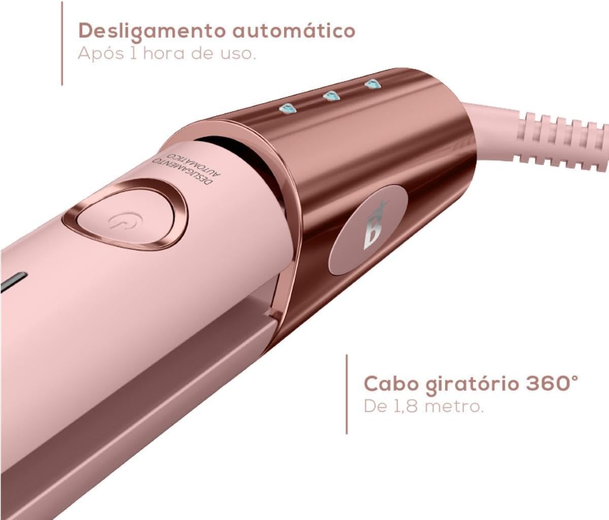 Prancha Britânia Viih Tube Bivolt 230°C Chapas em Titanium BPR04 - Image 17