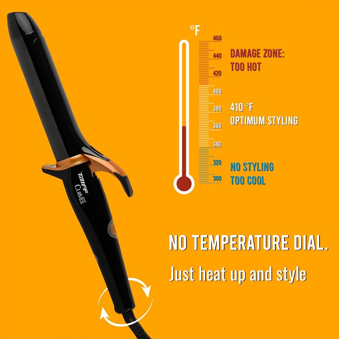 Modelador 1 1/4 Curves, Taiff, Bivolt, Preto, Modelador Curves 1 1/4" - Image 3
