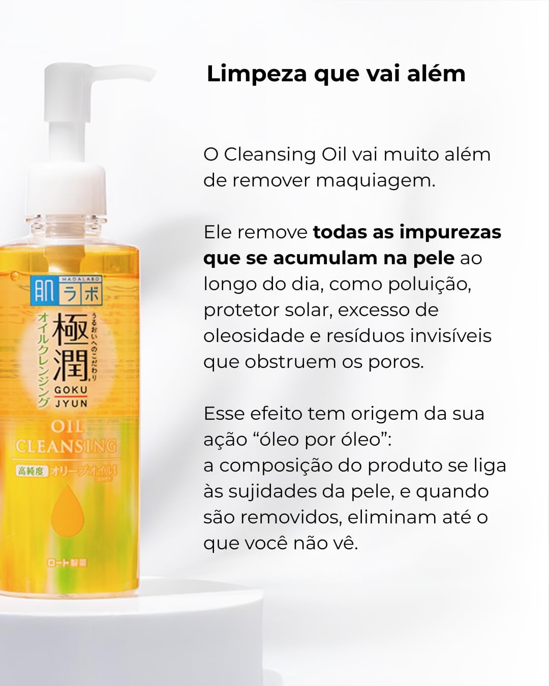 Gokujyun Oil Cleasing - Óleo Removedor de Maquiagem com Ácido Hialurônico 200ml, Hada Labo - Image 5