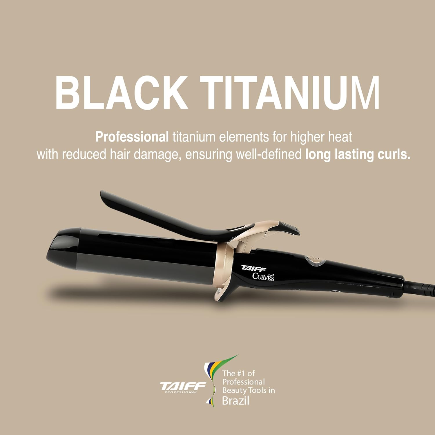 Modelador Taiff Curves, 38mm, Bivolt, Preto, Modelador Curves 1 1/2" - Image 4