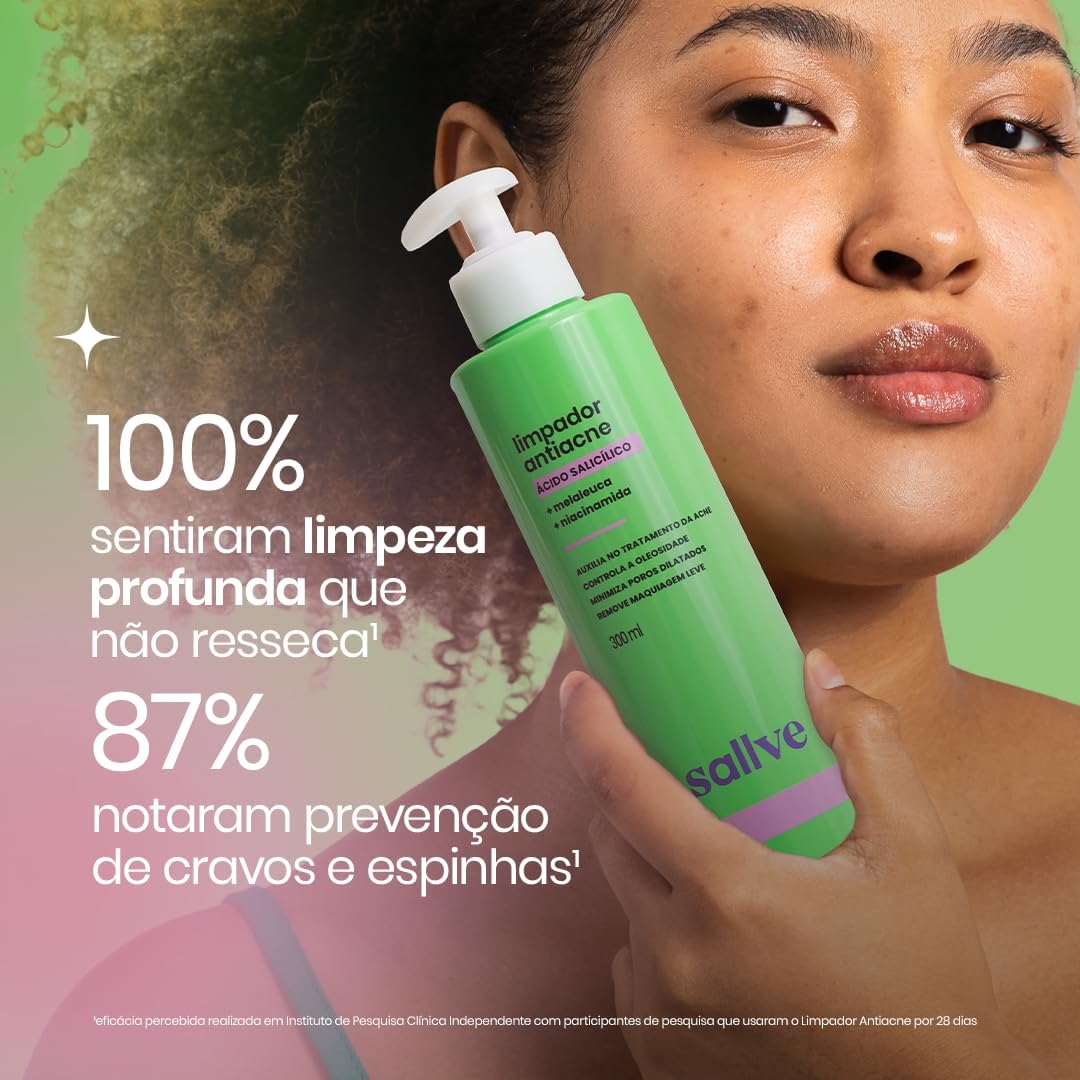 Limpador Facial Antiacne Sallve 300ml - Image 4