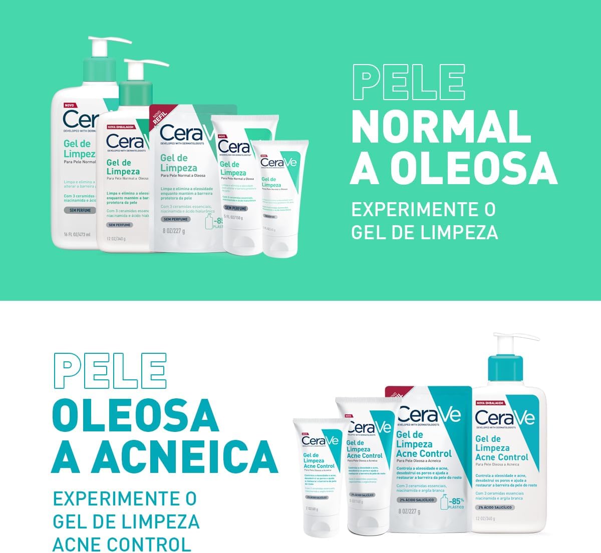 CeraVe, Gel de Limpeza Facial para pele oleosa, com Ácido Hialurônico e Niacinamida, 454g - Image 15