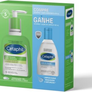 KIT COMPRE GANHE CETAPHIL LOÇÃO HIDRA 473ML + LOÇÃO LIMPEZA 120ML