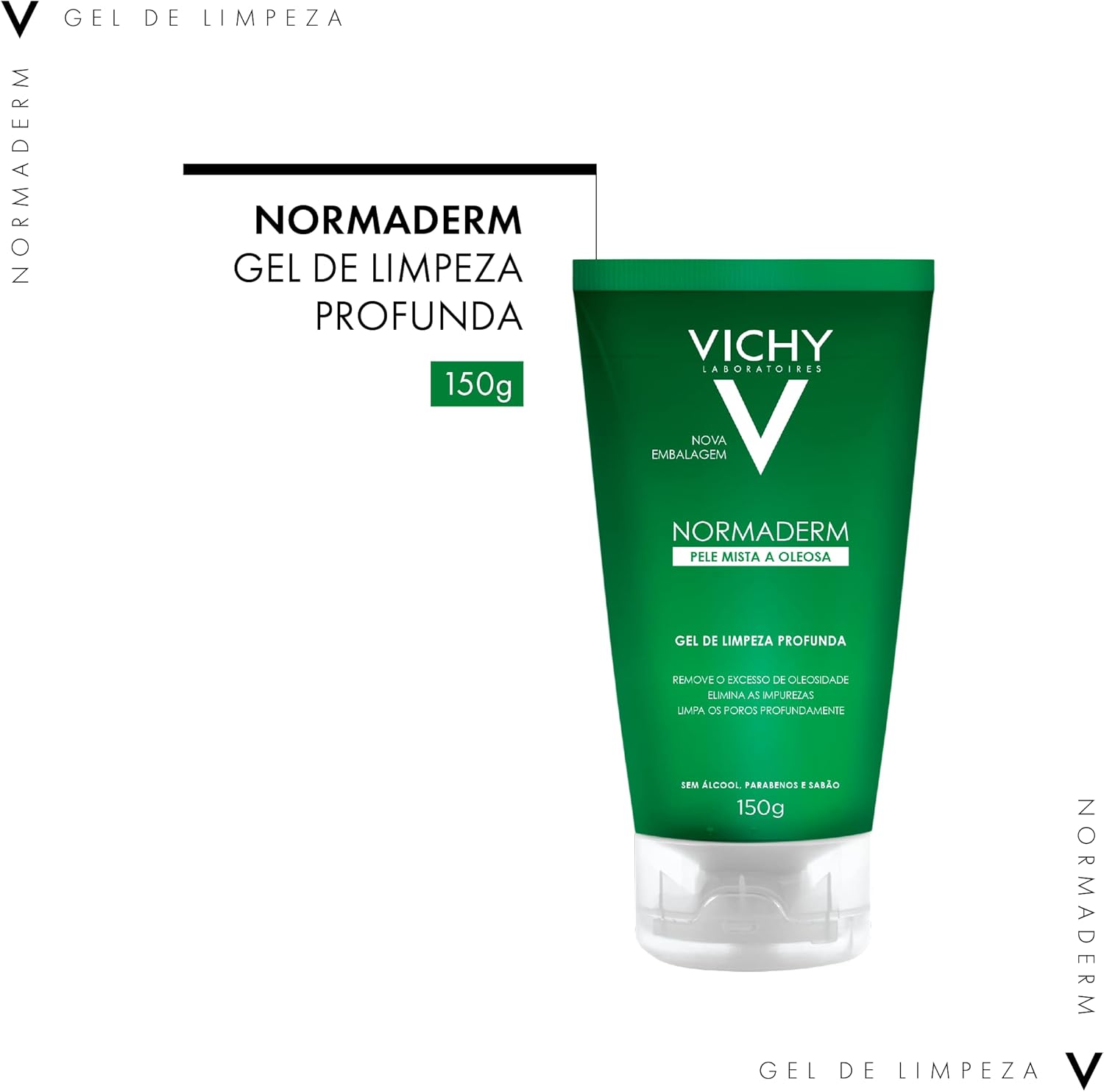 Vichy Normaderm Gel de Limpeza Profunda, com Ácido Glicólico e Salicílico, 300g - Image 4