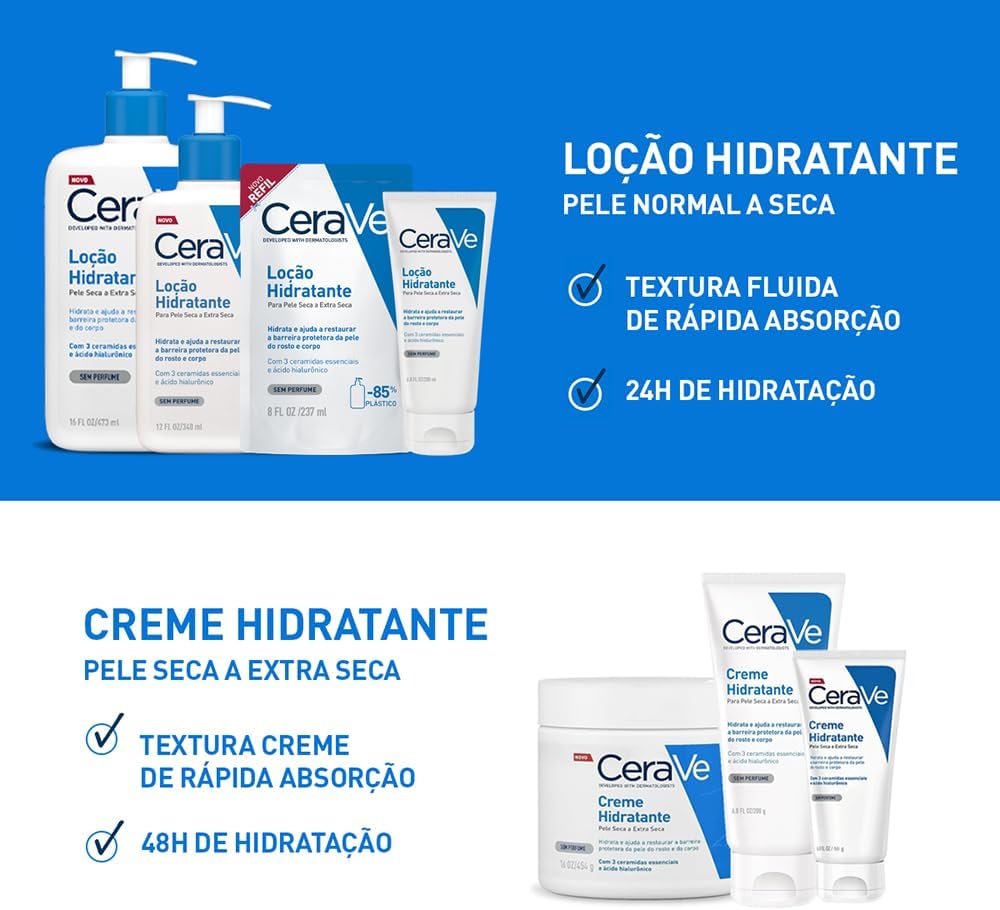 CeraVe, Loção Hidratante Corporal, com textura Fluida e Ácido Hialurônico 473g - Image 22