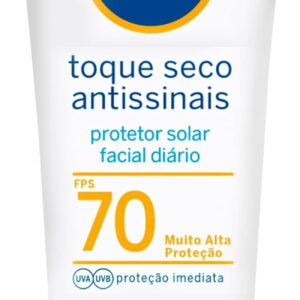 NIVEA SUN Protetor Solar Facial Toque Seco Antissinais FPS 70 40ml