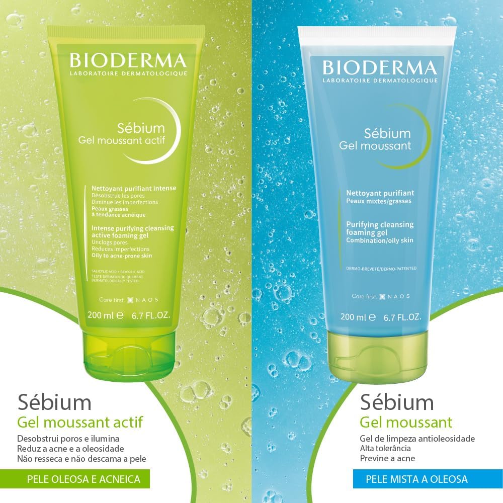 Bioderma Sébium Gel Moussant - Gel De Limpeza Purificante Antioleosidade 500 Ml - Image 4