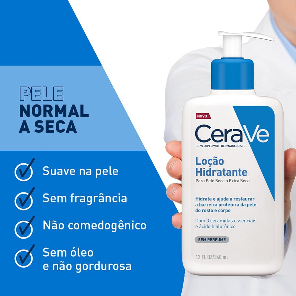 CeraVe, Loção Hidratante Corporal, com textura Fluida e Ácido Hialurônico 473g - Image 31