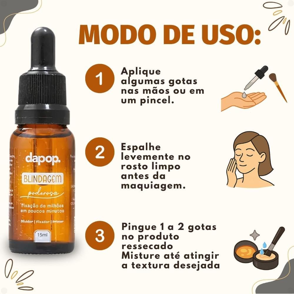 Fixador de Maquiagem Blindagem Poderosa Dapop 15ml - Image 6