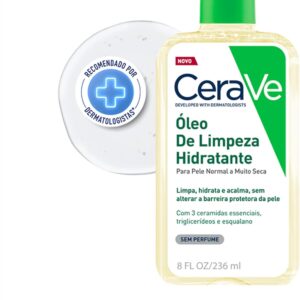 CeraVe, Óleo de Limpeza Hidratante, com triglicerídeo e esqualeno 236ml