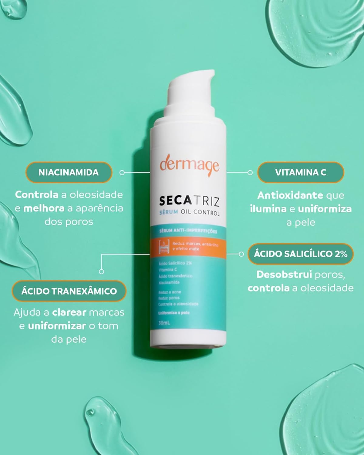 Sérum Facial Anti-Imperfeições Dermage Secatriz Oil Control (30g) - Image 6