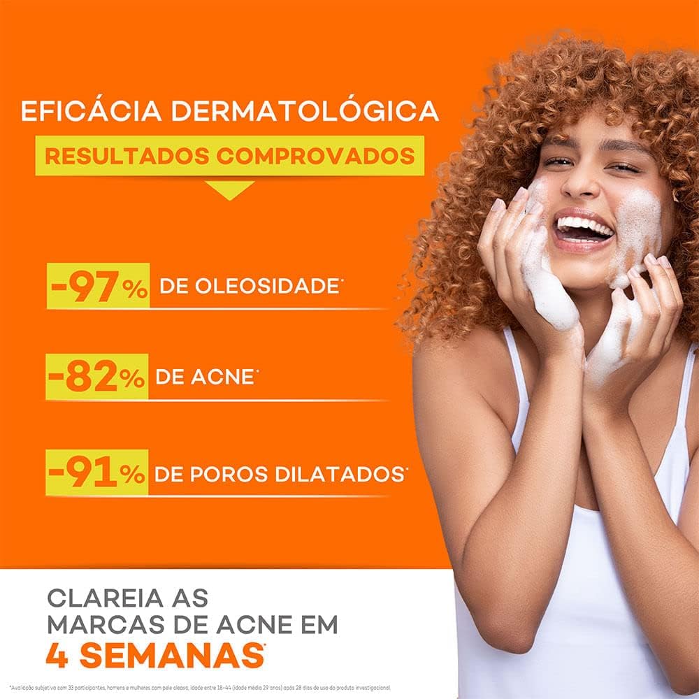 Darrow Actine Gel de Limpeza Facial com Ácido Salicílico, Vitamina C e Lactato de Mentila, 300g - refil - Image 5