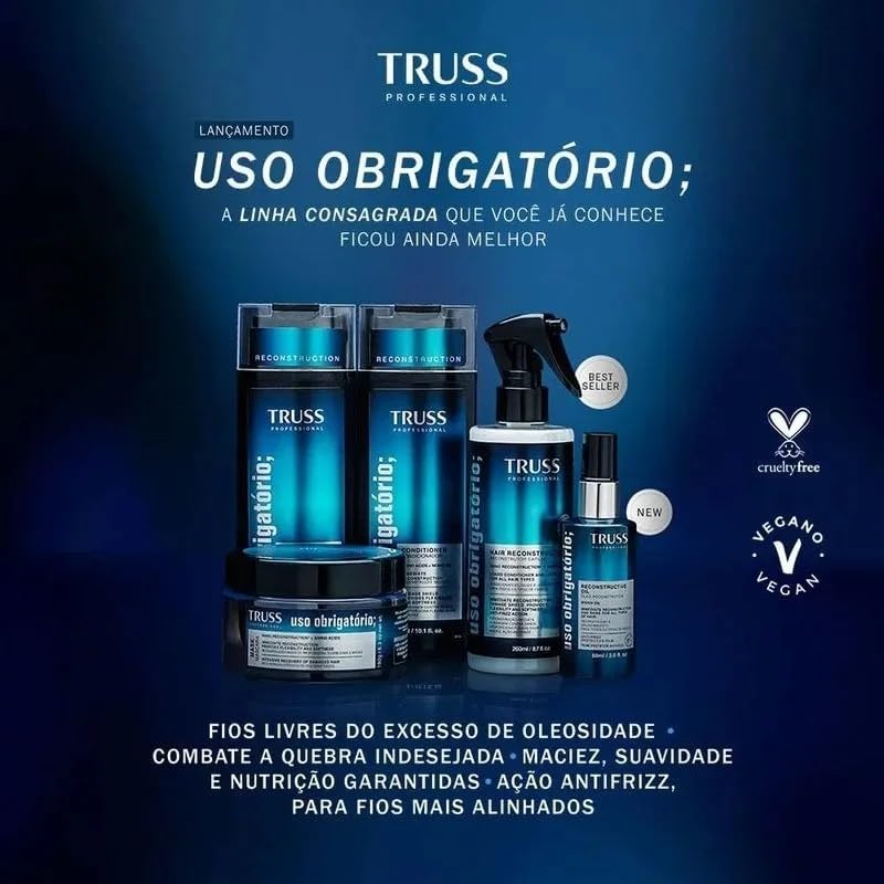 Truss Óleo Reconstrutor Uso Obrigatório | Tratamento Capilar | 30ml - Image 3