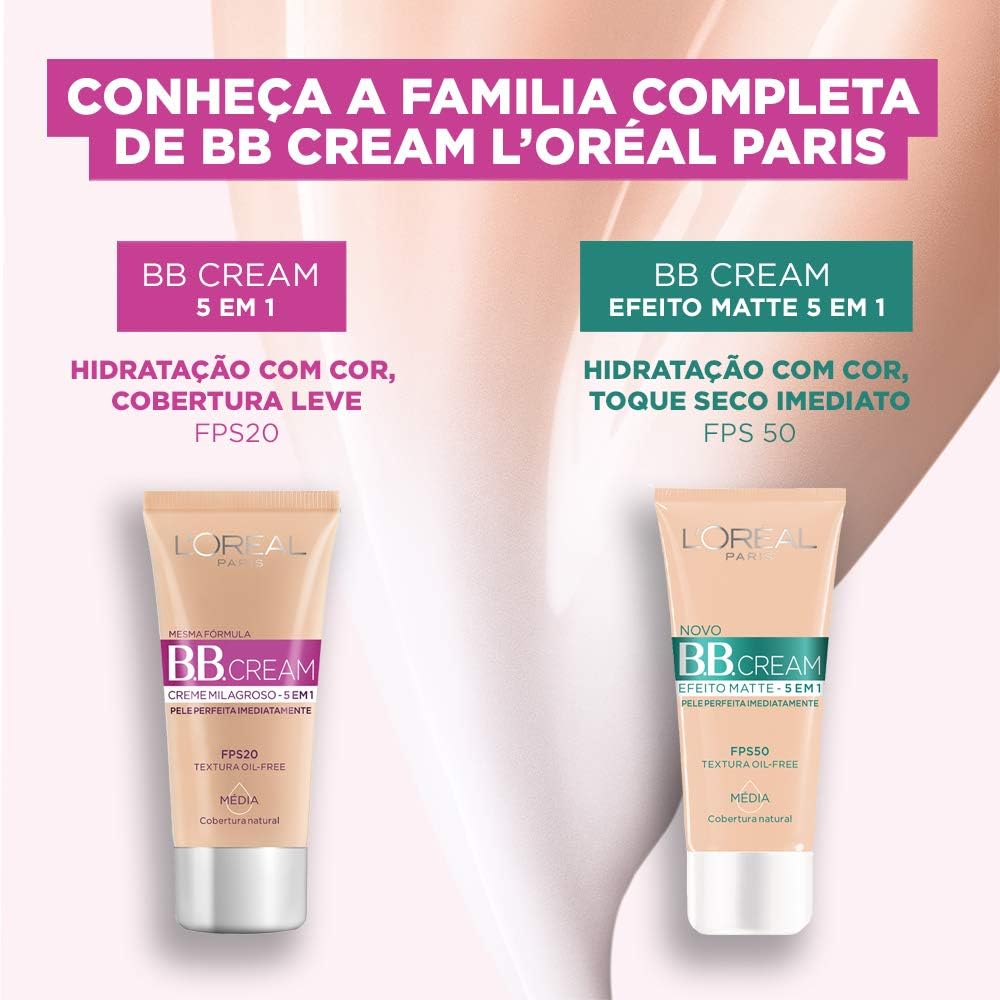 Base BB Cream L'Oréal Paris Efeito Matte FPS 50, 30ml - Image 4