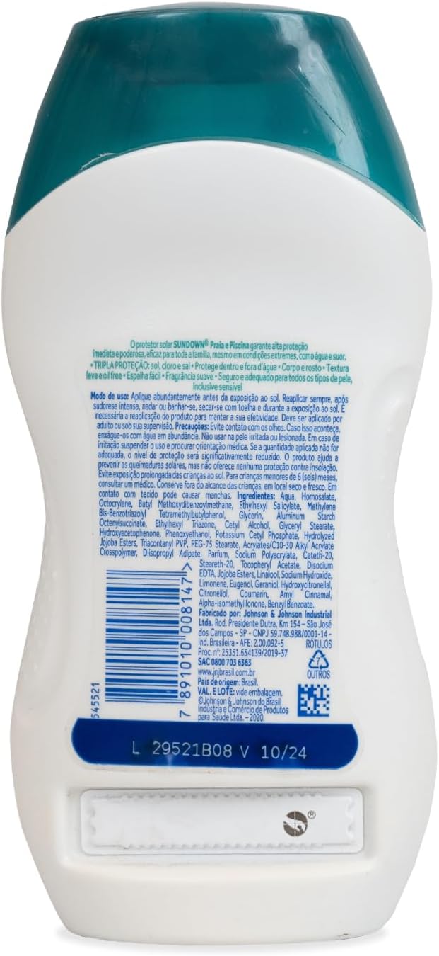 Sundown Protetor Solar Corpo e Rosto Praia e Piscina FPS 50, 120ml, 200ml e 350ml - Image 3