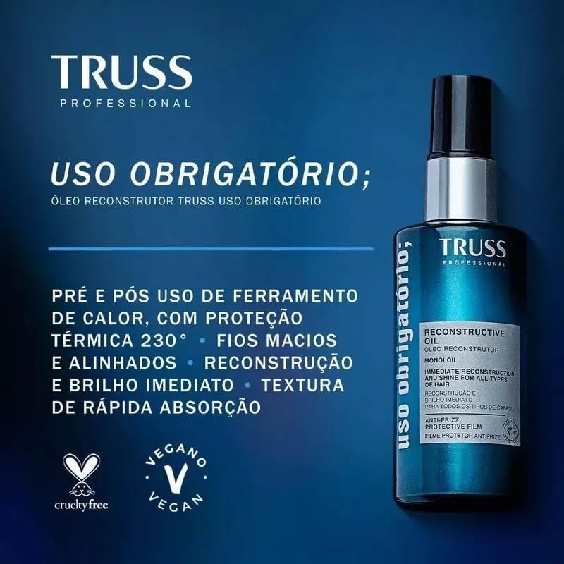 Truss Óleo Reconstrutor Uso Obrigatório | Tratamento Capilar | 30ml - Image 2