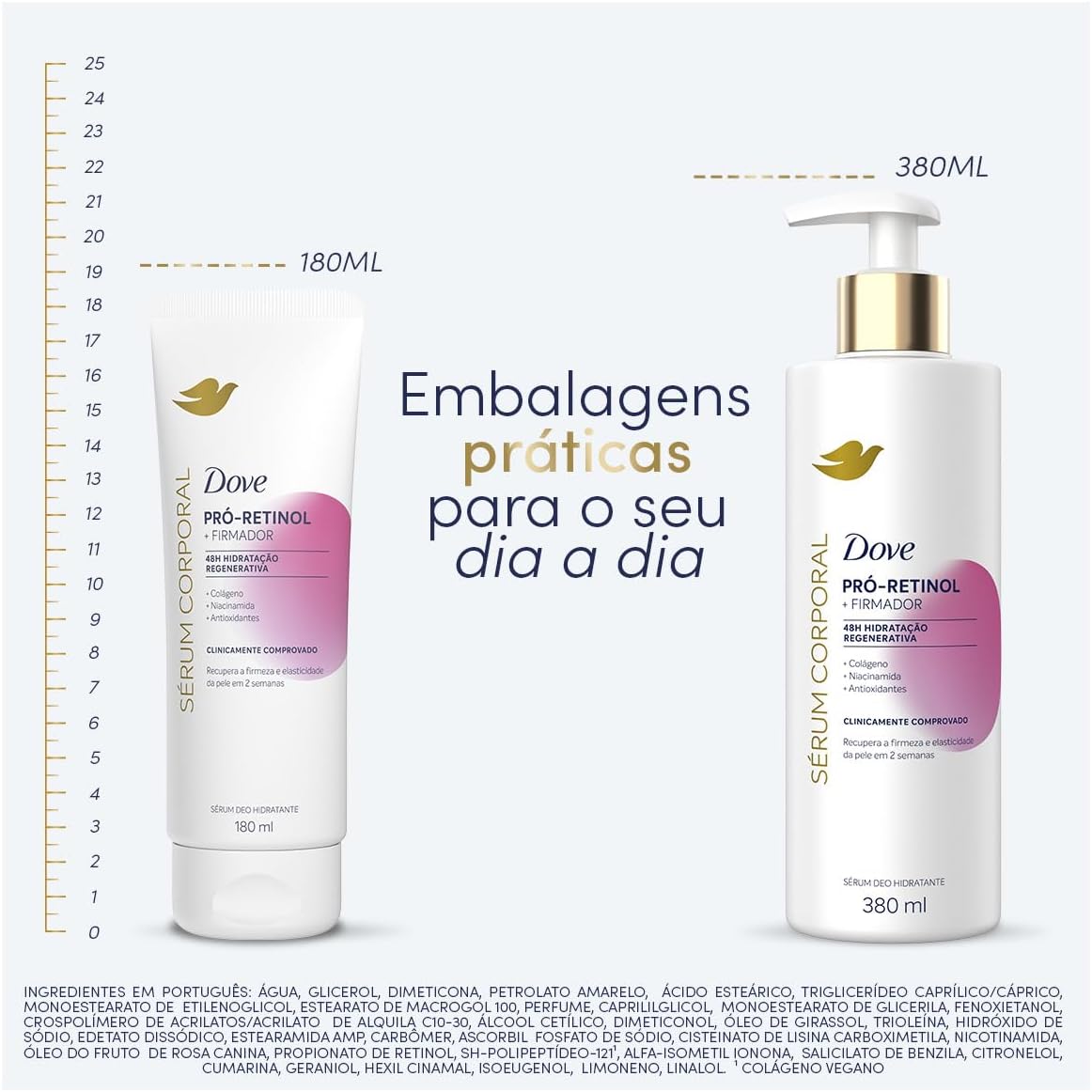 Dove Sérum Hidratante Corporal Pró-Retinol + Firmador 380ml - Image 6
