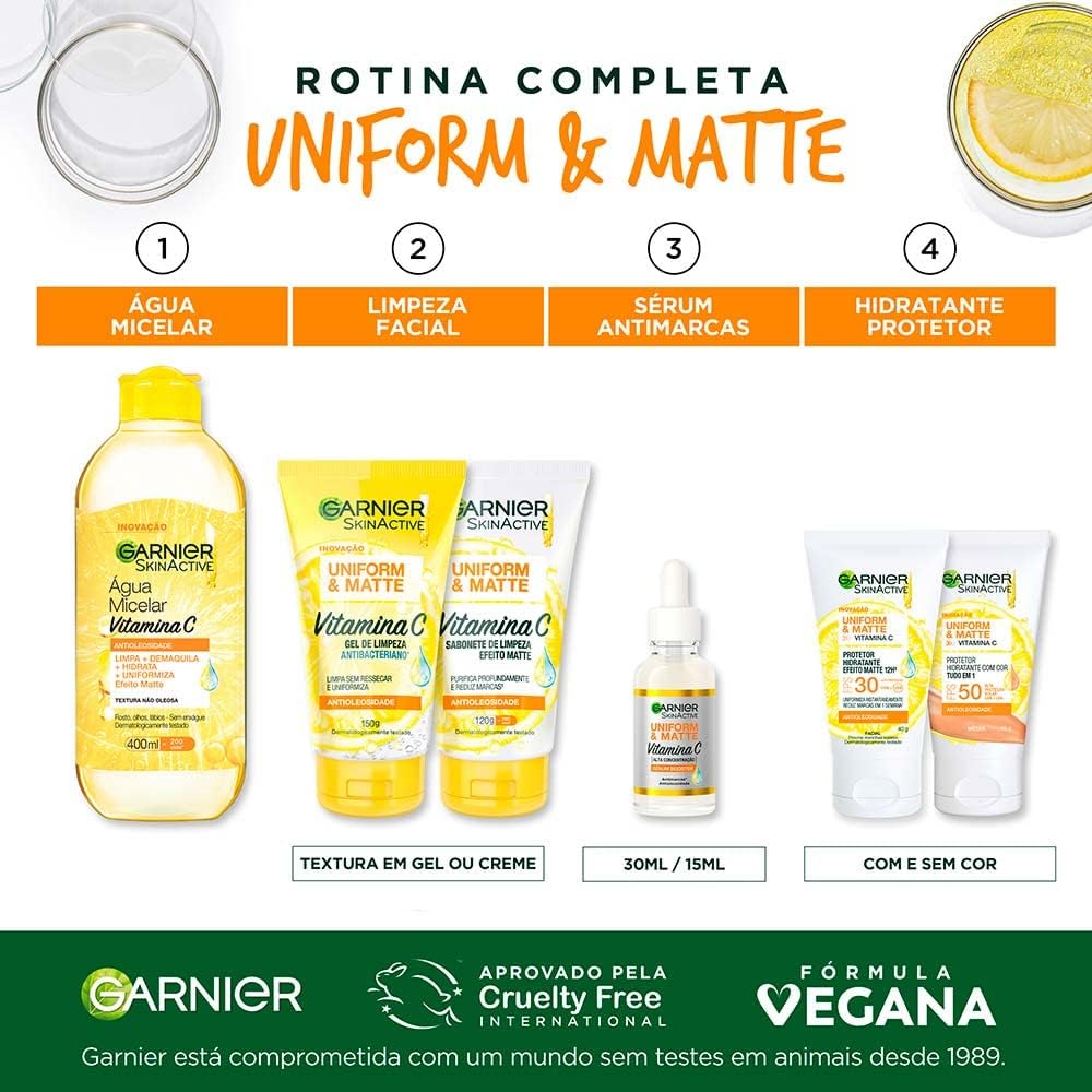 Garnier SkinActive, Água Micelar Antioleosidade com Vitamina C, 400ml - Image 8