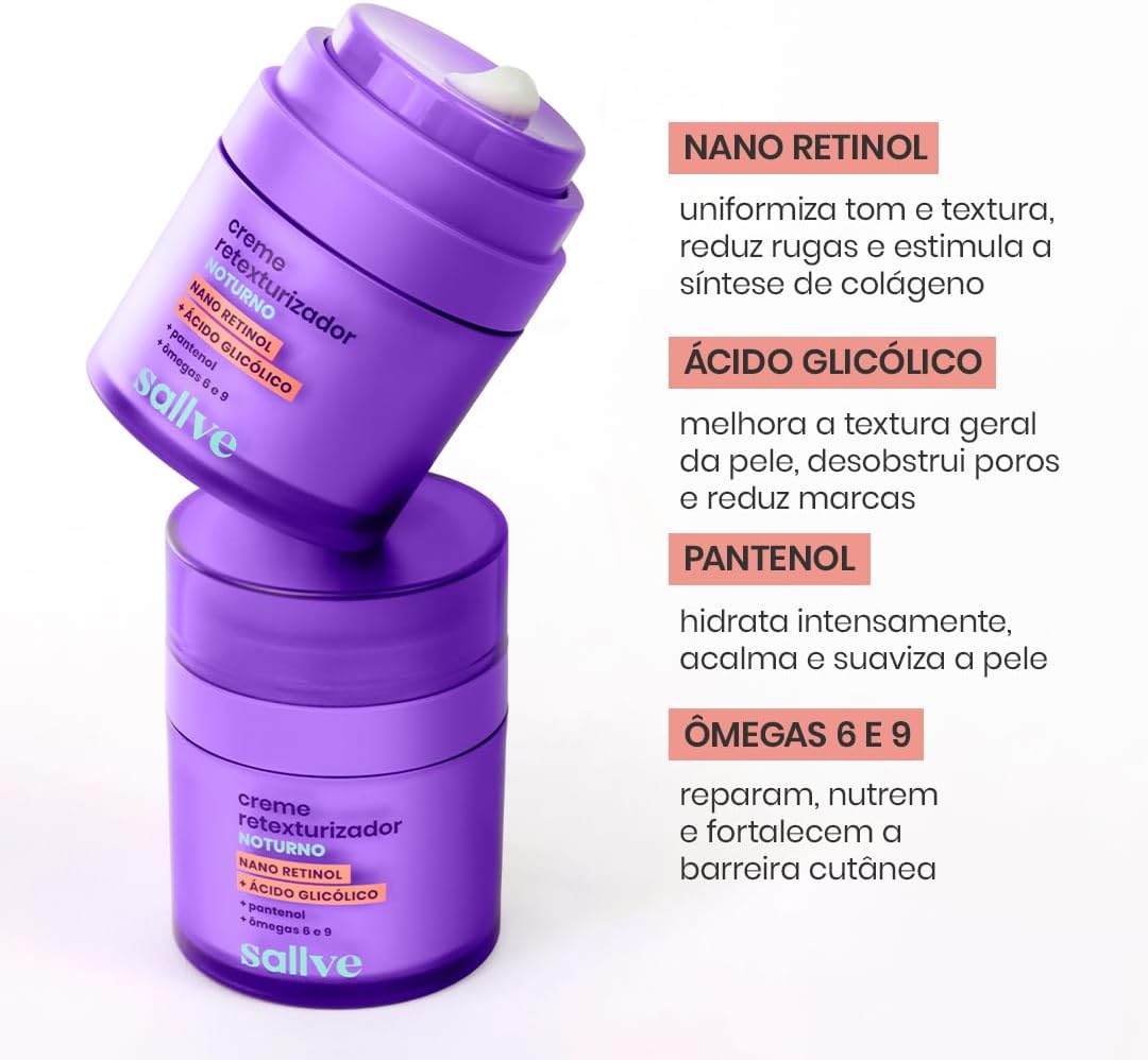 Sallve Creme Retexturizador Noturno 30g - Image 3