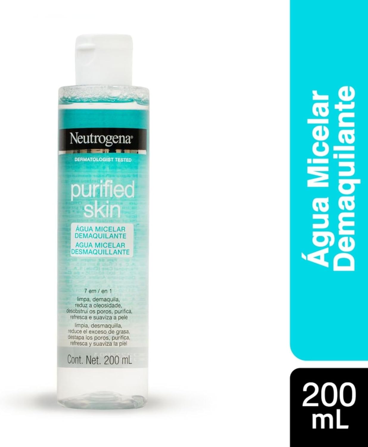 Neutrogena Água Micelar Demaquilante Purified Skin, 200ml - Image 2